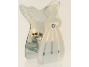 Premier Glass Angel Tea Light Holder (16cm)